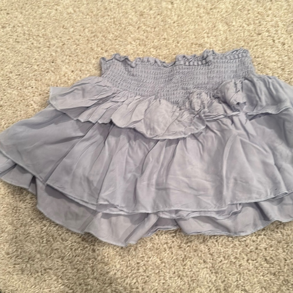 Katie J blue tiered skirt